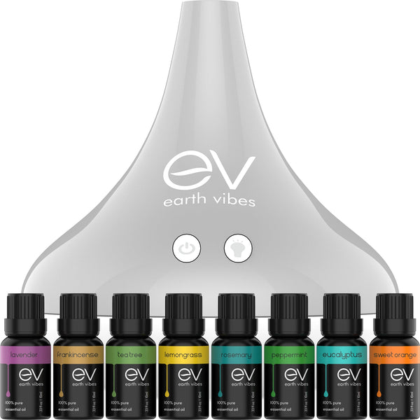 Earth Vibes 300mL Essential Oil Diffuser Set