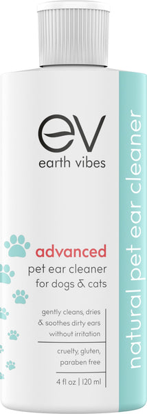 Earth Vibes Advanced Pet Ear Cleaner 4oz