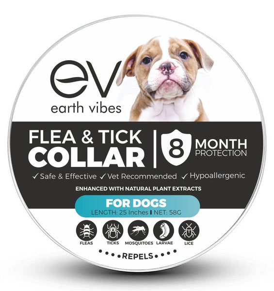 Earth Vibes Flea & Tick Collar For Dogs (One Size Fits All)