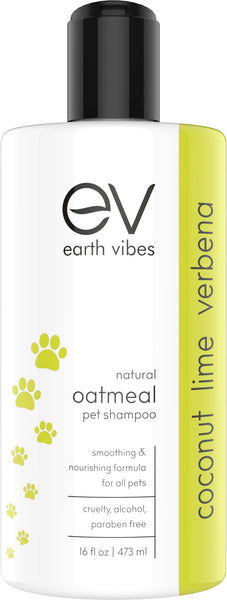 Earth Vibes Oatmeal Pet Shampoo (Coconut Lime Verbena) 16oz